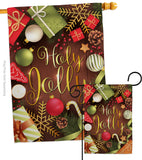 Have A Holy Jolly - Christmas Winter Vertical Impressions Decorative Flags HG114221 Made In USA