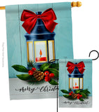 Christmas Lantern - Christmas Winter Vertical Impressions Decorative Flags HG114244 Made In USA