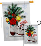 Christmas Skates - Christmas Winter Vertical Impressions Decorative Flags HG114245 Made In USA