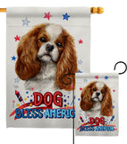 Patriotic Comforter Spaniel - Pets Nature Vertical Impressions Decorative Flags HG120100 Made In USA