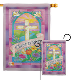 Colorful Easter Eggs - Easter Spring Vertical Impressions Decorative Flags HG103054 Made In USA