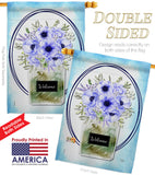 Blue Poppy - Floral Spring Vertical Impressions Decorative Flags HG104141 Made In USA