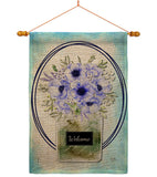 Blue Poppy - Floral Spring Vertical Impressions Decorative Flags HG104141 Made In USA