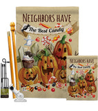 Neighbors Candy - Halloween Fall Vertical Impressions Decorative Flags HG112067 Made In USA