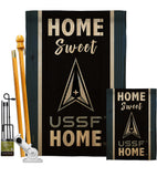 Home Sweet Spece Force - Military Americana Vertical Impressions Decorative Flags HG108455 Made In USA