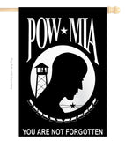 POW/ MIA - Military Americana Vertical Applique Decorative Flags HG108016