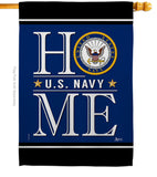 US Navy Home - Military Americana Vertical Impressions Decorative Flags HG140628 Made In USA