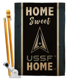 Home Sweet Spece Force - Military Americana Vertical Impressions Decorative Flags HG108455 Made In USA