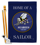 Home of Seabees Sailor - Military Americana Vertical Impressions Decorative Flags HG108469 Made In USA