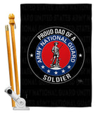 Army Proud Dad Soldier - Military Americana Vertical Impressions Decorative Flags HG108519 Made In USA