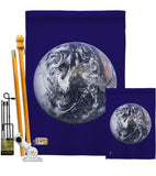 Earth - Nationality Flags of the World Vertical Impressions Decorative Flags HG140071 Made In USA