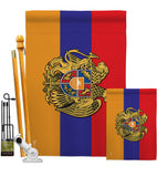 Armenia - Nationality Flags of the World Vertical Impressions Decorative Flags HG140901 Made In USA