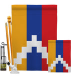 Republic of Artsakh - Nationality Flags of the World Vertical Impressions Decorative Flags HG140902 Made In USA