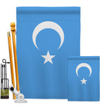 Uyghur - Nationality Flags of the World Vertical Impressions Decorative Flags HG170197 Made In USA