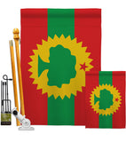 Oromo Liberation - Nationality Flags of the World Vertical Impressions Decorative Flags HG170211 Made In USA