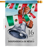 Mexican Independence Day - Nationality Flags of the World Vertical Impressions Decorative Flags HG108619 Made In USA