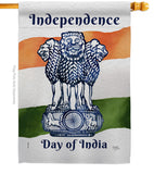 Indian Independence Day - Nationality Flags of the World Vertical Impressions Decorative Flags HG108620 Made In USA