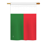 Madagascar - Nationality Flags of the World Vertical Impressions Decorative Flags HG140143 Printed In USA