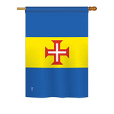 Madeira - Nationality Flags of the World Vertical Impressions Decorative Flags HG140144 Printed In USA