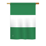 Nigeria - Nationality Flags of the World Vertical Impressions Decorative Flags HG140171 Printed In USA