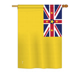 Niue - Nationality Flags of the World Vertical Impressions Decorative Flags HG140172 Printed In USA