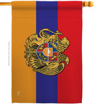 Armenia - Nationality Flags of the World Vertical Impressions Decorative Flags HG140901 Made In USA