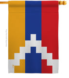 Republic of Artsakh - Nationality Flags of the World Vertical Impressions Decorative Flags HG140902 Made In USA