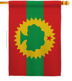 Oromo Liberation - Nationality Flags of the World Vertical Impressions Decorative Flags HG170211 Made In USA