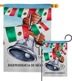 Mexican Independence Day - Nationality Flags of the World Vertical Impressions Decorative Flags HG108619 Made In USA