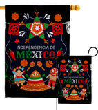 Independencia De Mexico - Nationality Flags of the World Vertical Impressions Decorative Flags HG108623 Made In USA