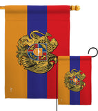 Armenia - Nationality Flags of the World Vertical Impressions Decorative Flags HG140901 Made In USA