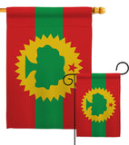 Oromo Liberation - Nationality Flags of the World Vertical Impressions Decorative Flags HG170211 Made In USA