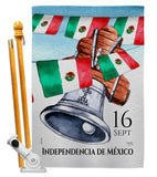 Mexican Independence Day - Nationality Flags of the World Vertical Impressions Decorative Flags HG108619 Made In USA