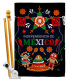 Independencia De Mexico - Nationality Flags of the World Vertical Impressions Decorative Flags HG108623 Made In USA