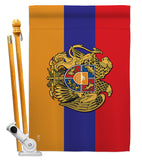 Armenia - Nationality Flags of the World Vertical Impressions Decorative Flags HG140901 Made In USA