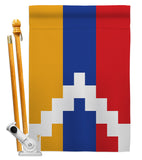 Republic of Artsakh - Nationality Flags of the World Vertical Impressions Decorative Flags HG140902 Made In USA