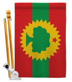 Oromo Liberation - Nationality Flags of the World Vertical Impressions Decorative Flags HG170211 Made In USA