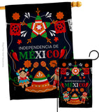 Independencia De Mexico - Nationality Flags of the World Vertical Impressions Decorative Flags HG108623 Made In USA