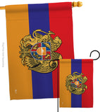 Armenia - Nationality Flags of the World Vertical Impressions Decorative Flags HG140901 Made In USA