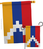 Republic of Artsakh - Nationality Flags of the World Vertical Impressions Decorative Flags HG140902 Made In USA