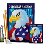 Freedom Eagle - Patriotic Americana Vertical Impressions Decorative Flags HG111051 Imported