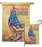 America United - Patriotic Americana Vertical Impressions Decorative Flags HG111061 Made In USA