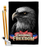 Enduring Freedom - Patriotic Americana Vertical Impressions Decorative Flags HG137372 Made In USA