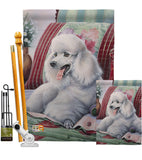 Poodle - Pets Nature Vertical Impressions Decorative Flags HG110093 Made In USA