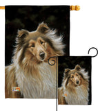 Collie - Pets Nature Vertical Impressions Decorative Flags HG110075 Made In USA