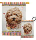 Shaggy Havanese Happiness - Pets Nature Vertical Impressions Decorative Flags HG110187 Made In USA