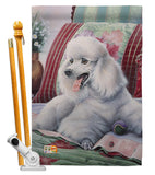 Poodle - Pets Nature Vertical Impressions Decorative Flags HG110093 Made In USA