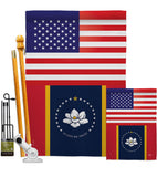 Mississippi US - States Americana Vertical Impressions Decorative Flags HG140909 Made In USA