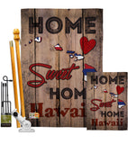 State Hawaii Home Sweet Home - States Americana Vertical Impressions Decorative Flags HG191160 Made In USA