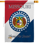 Missouri - States Americana Vertical Impressions Decorative Flags HG108129 Made In USA